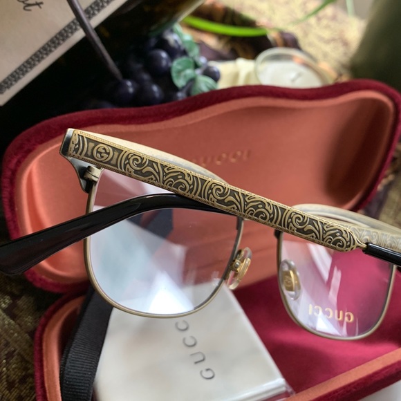 Authentic Gucci 49 Metal /Acetate opt.glasses - Picture 11 of 12